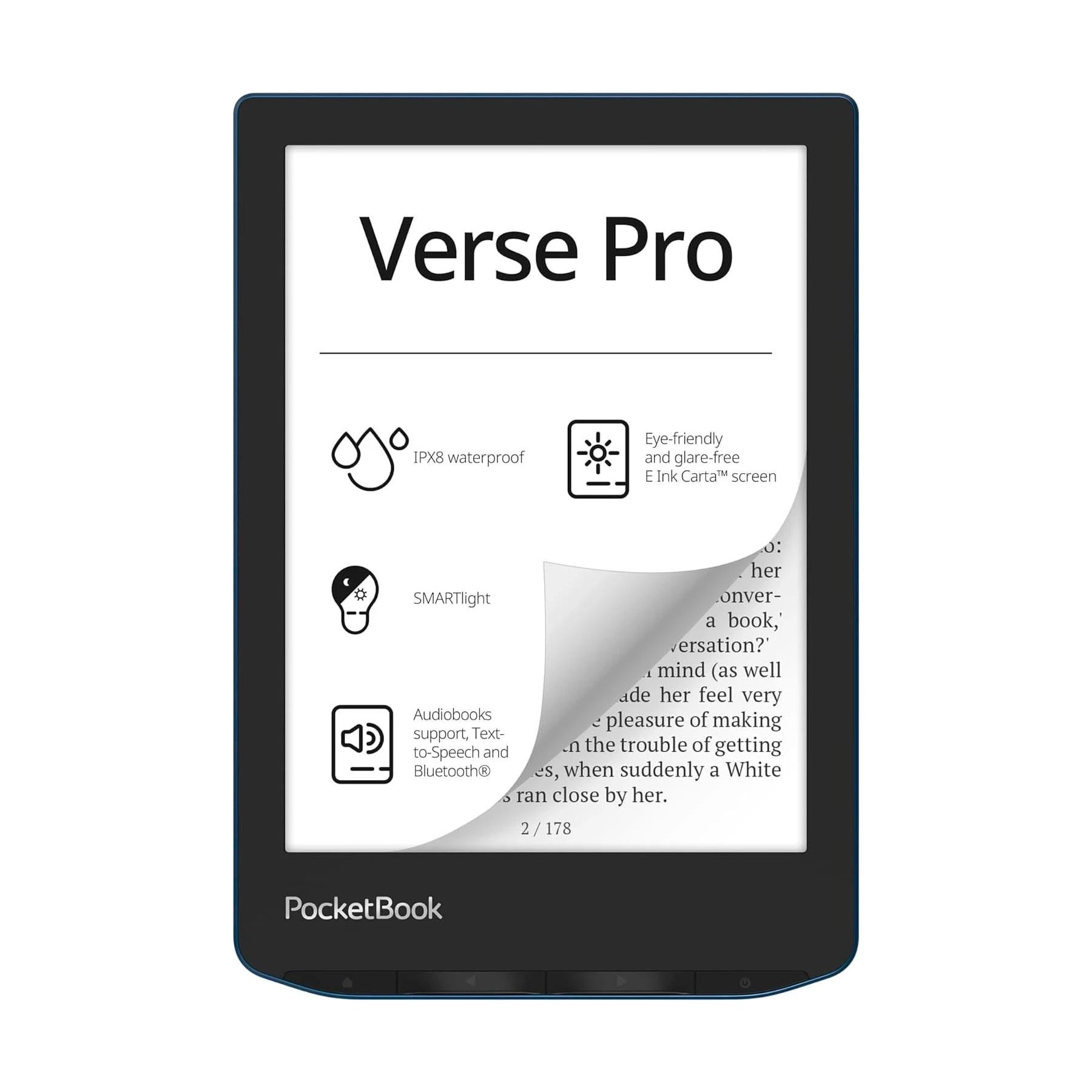 Libro Electrónico (eBook) 7.8" Pulgadas E-Ink POCKETBOOK READERS PB634-A-WW  | Pantalla táctil, Wifi, Azul