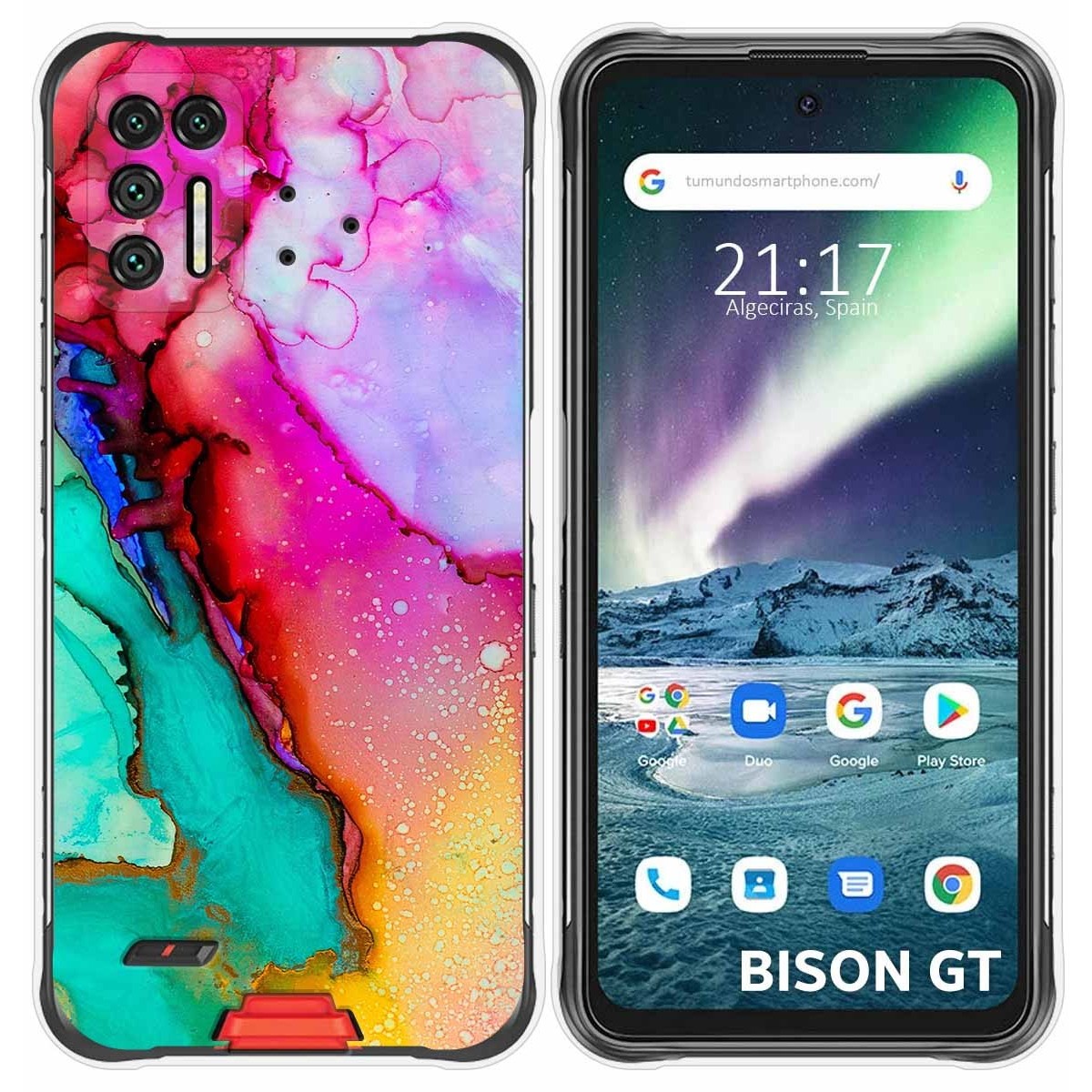Funda Silicona para Umidigi Bison GT diseño Mármol 15 Dibujos