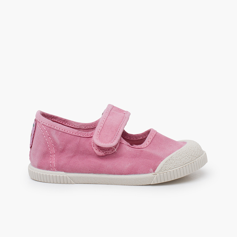 Pisamonas Merceditas puntera barefoot lona lavada