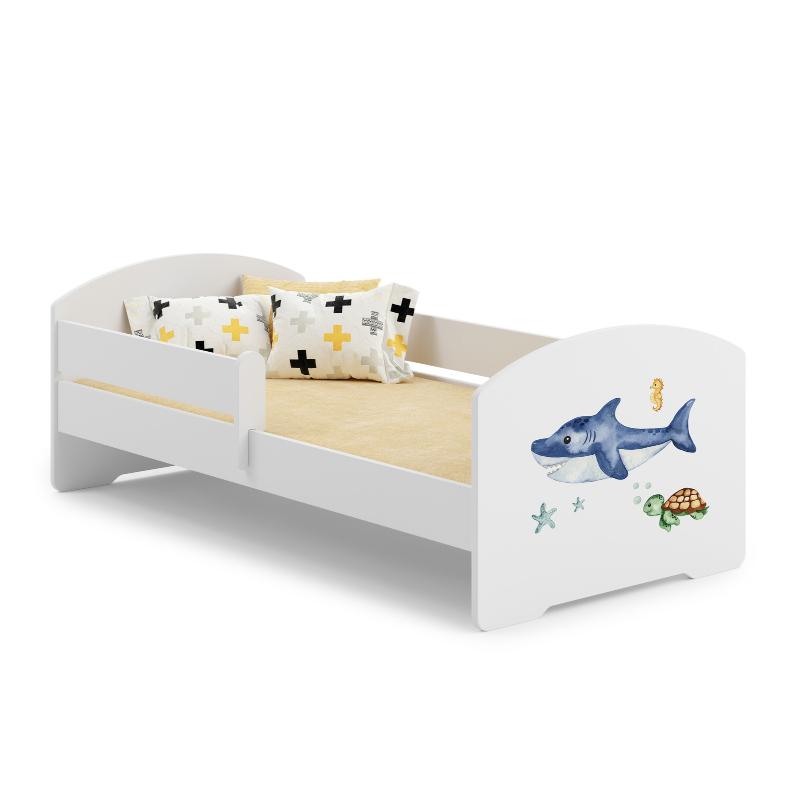 Cama de criança 160 x 80 colchão e estrado incluídos Kobi Luk Shark