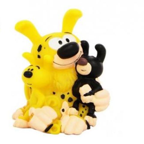 Plastoy-Figure Astérix & Obélix Hucha Chibi 16cm