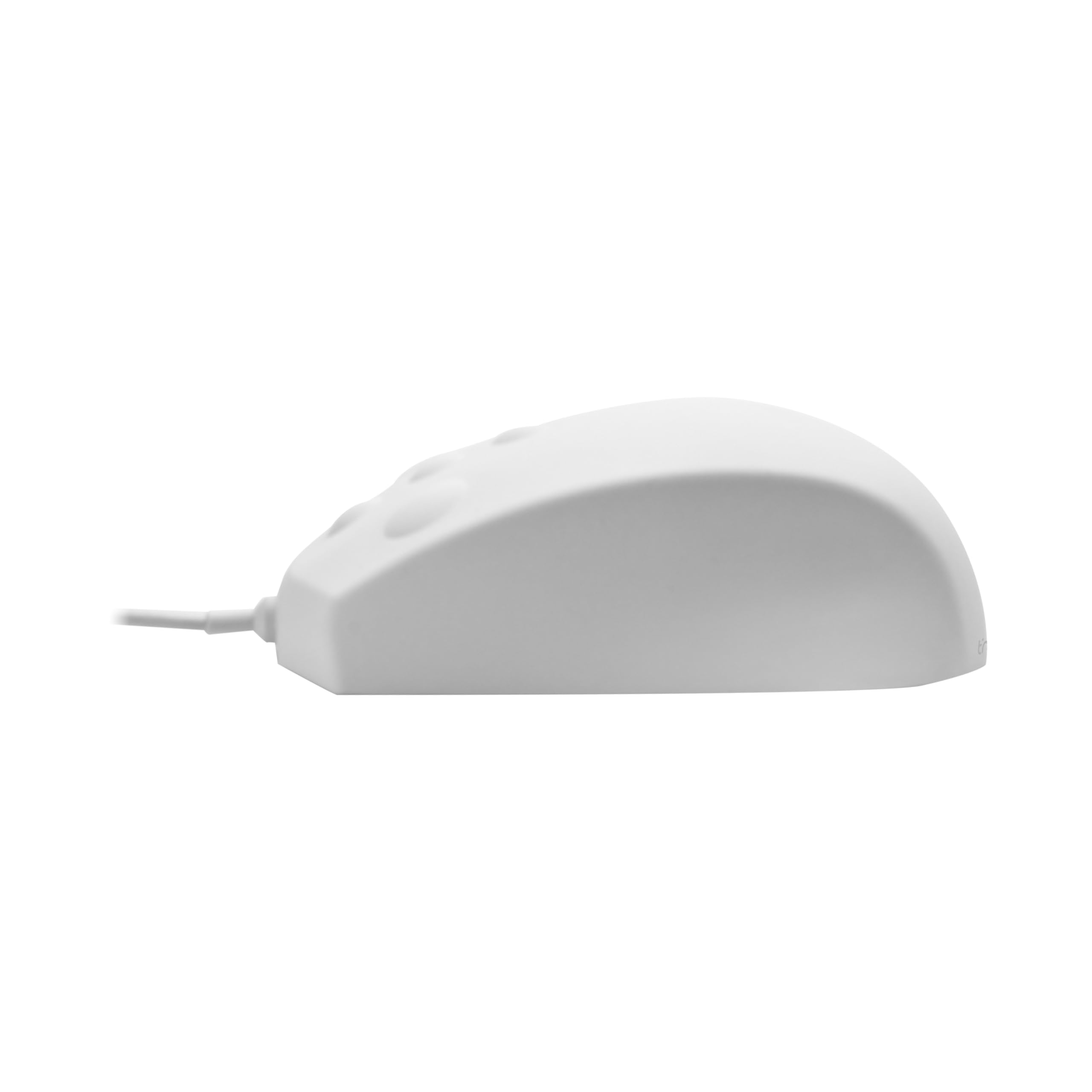 T'nB - Ratón con cable médico con revestimiento impermeable de silicona, certificado IP68, ideal para entornos con restricciones higiénicas, color blanco