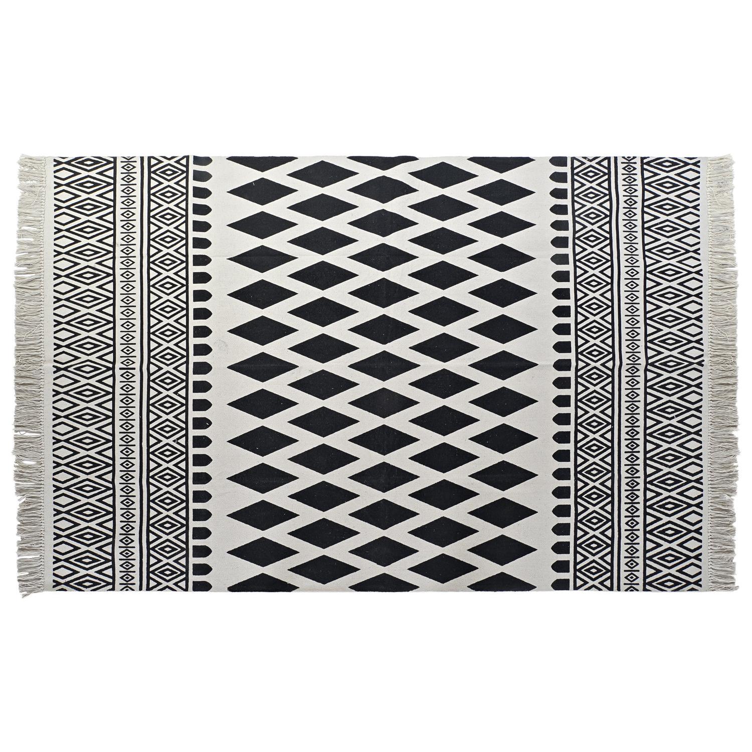 ALFOMBRA ALGODON 160X250X0,7 1000 GSM ROMBOS TX192807