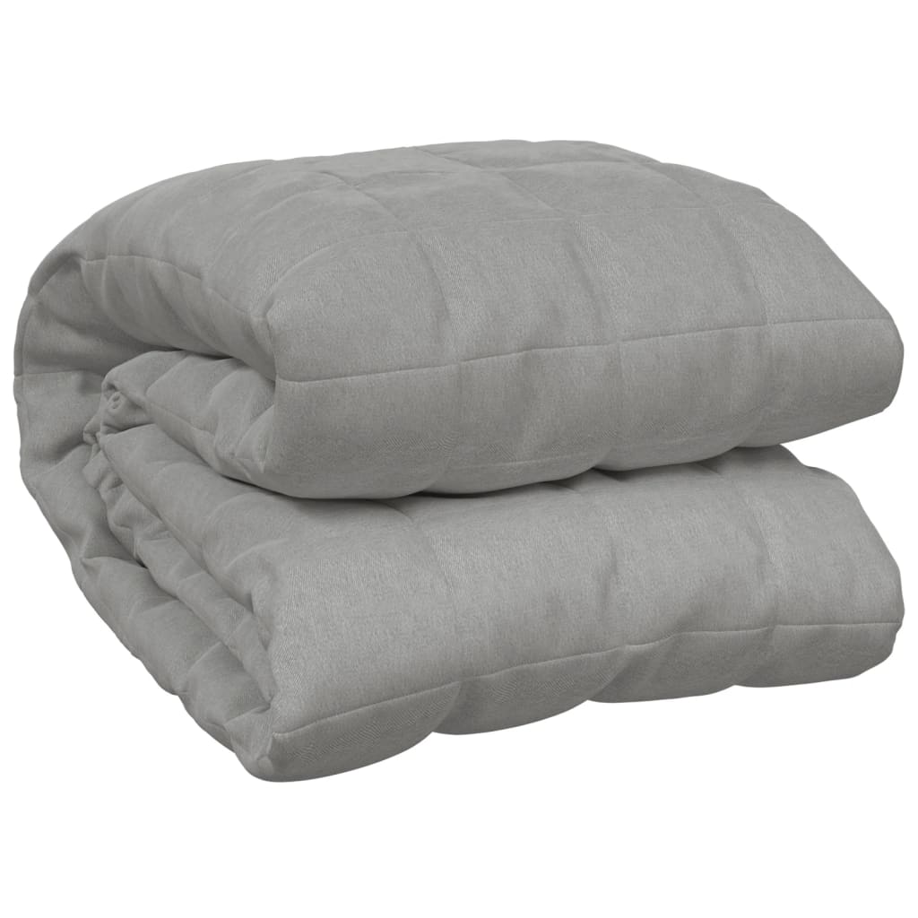 vidaXL Manta con peso tela gris 235x290 cm 11 kg