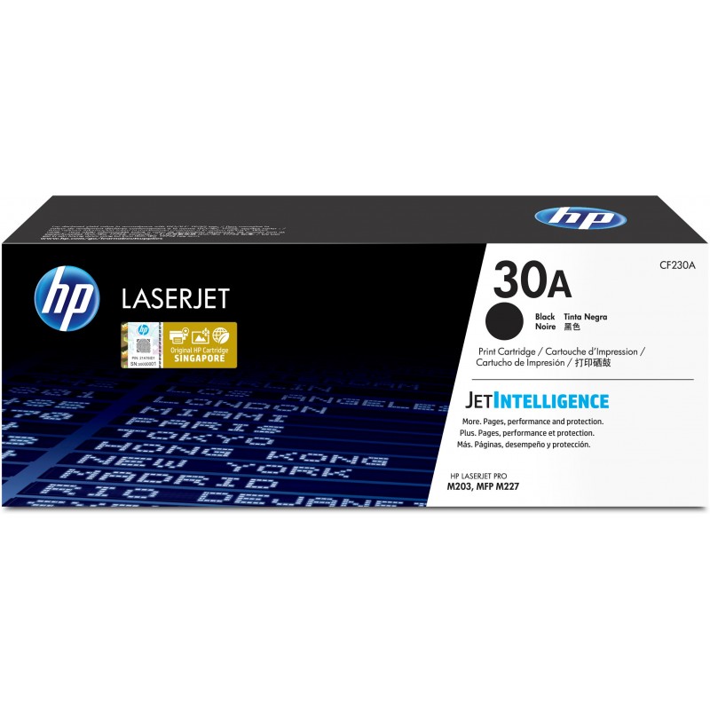 HP - Cartucho de tóner Original LaserJet 30A negro CF230A