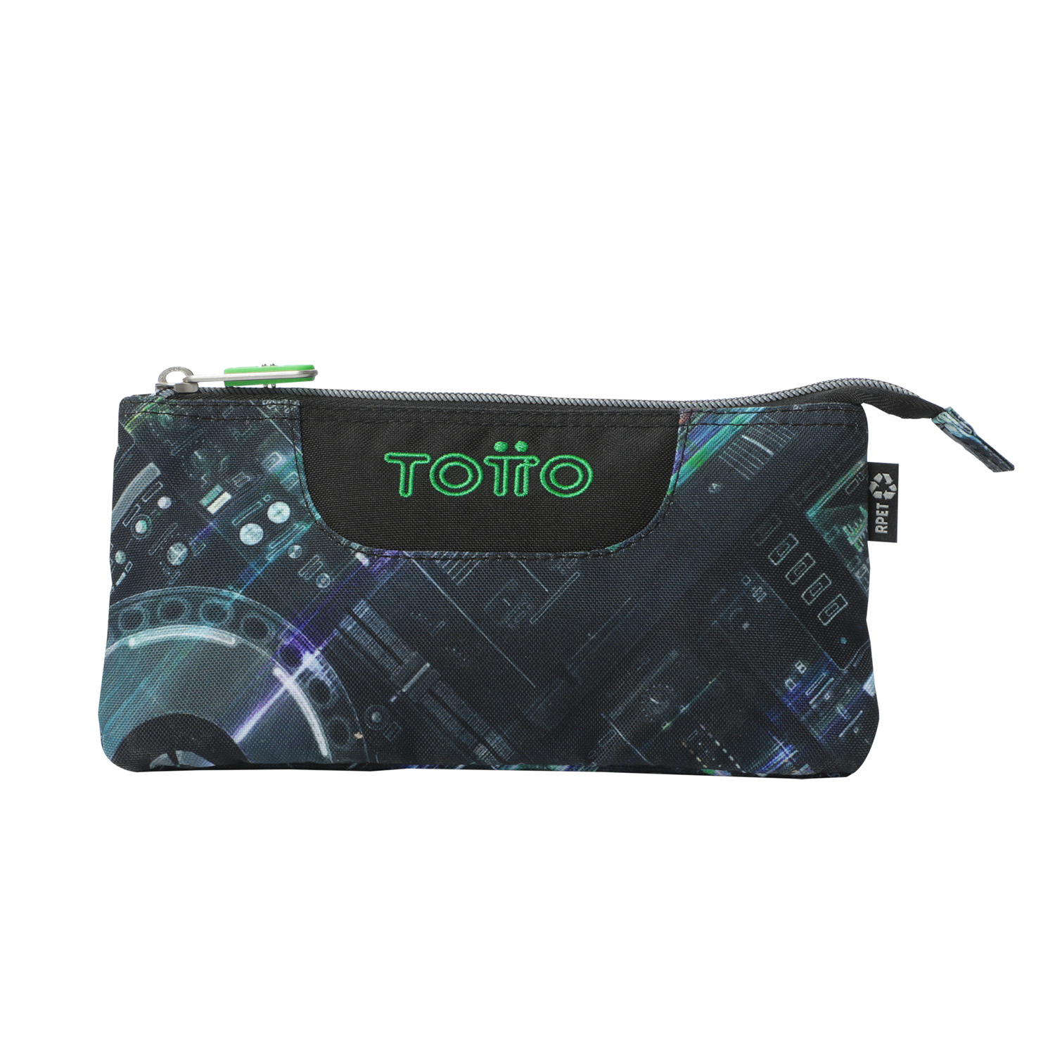 Totto Estuche escolar Tablero Material: Poliéster reciclado 22 x 11 x 3.5 cm