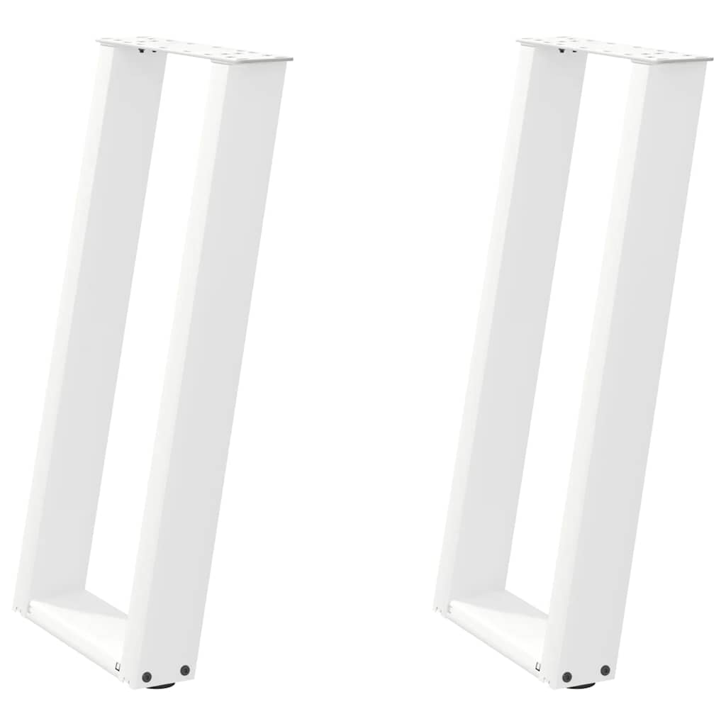vidaXL Patas para consola en forma de U (2 unidades) 38 x 72-73 cm, acero