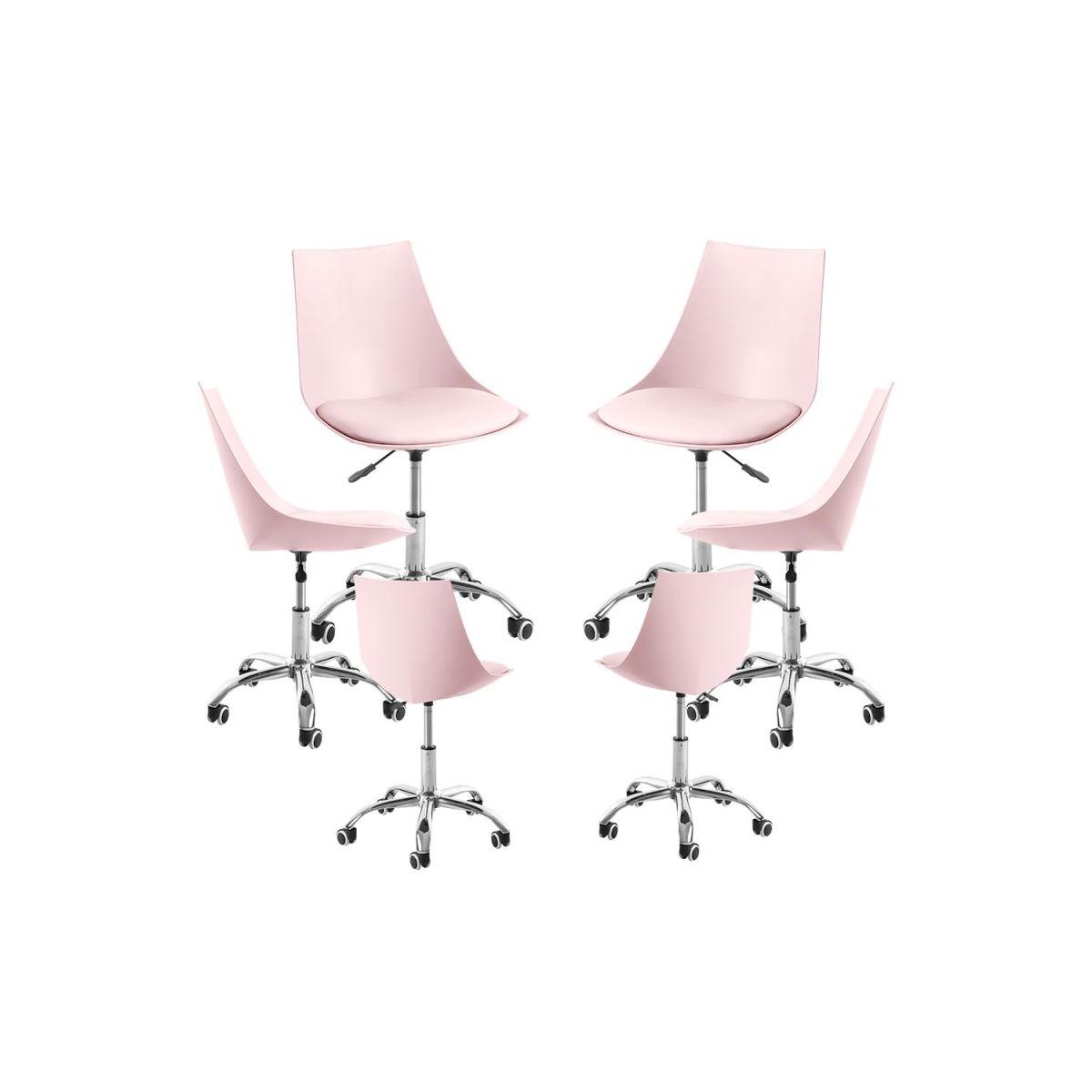 Regalos Miguel - Packs Sillas - Pack 6 Sillas Blok Office - Rosa