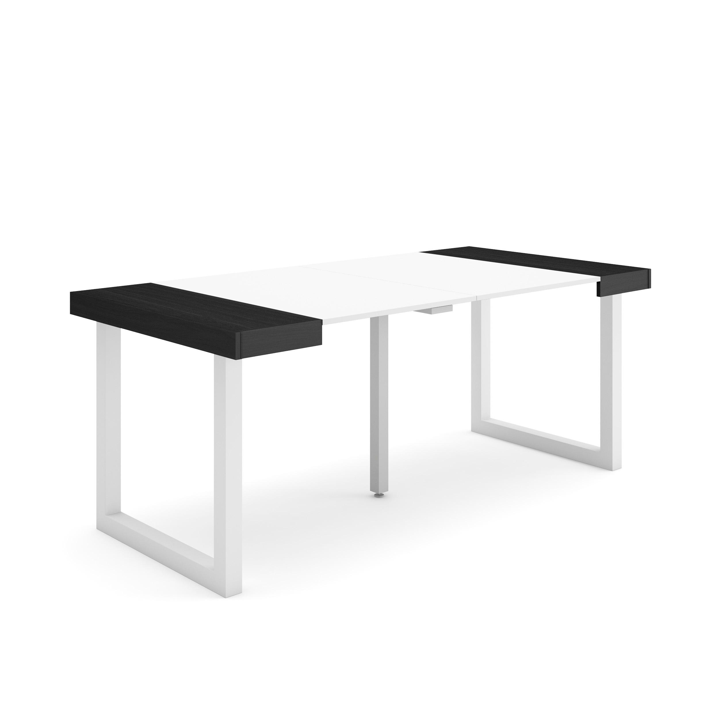 Skraut Home, Mesa Consola Extensible, Mesa Auxiliar, Tapa, 58/180x90x73cm, Práctica y Versátil, Estilo Moderno, Fácil Montaje