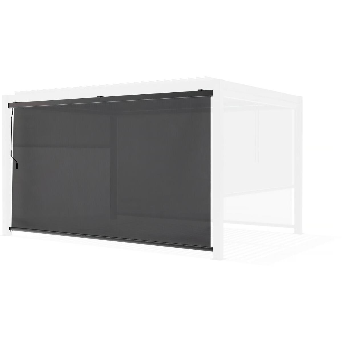Habitat y Jardin - Estor enrollable para pérgola - 370 x 204 cm - Antracita