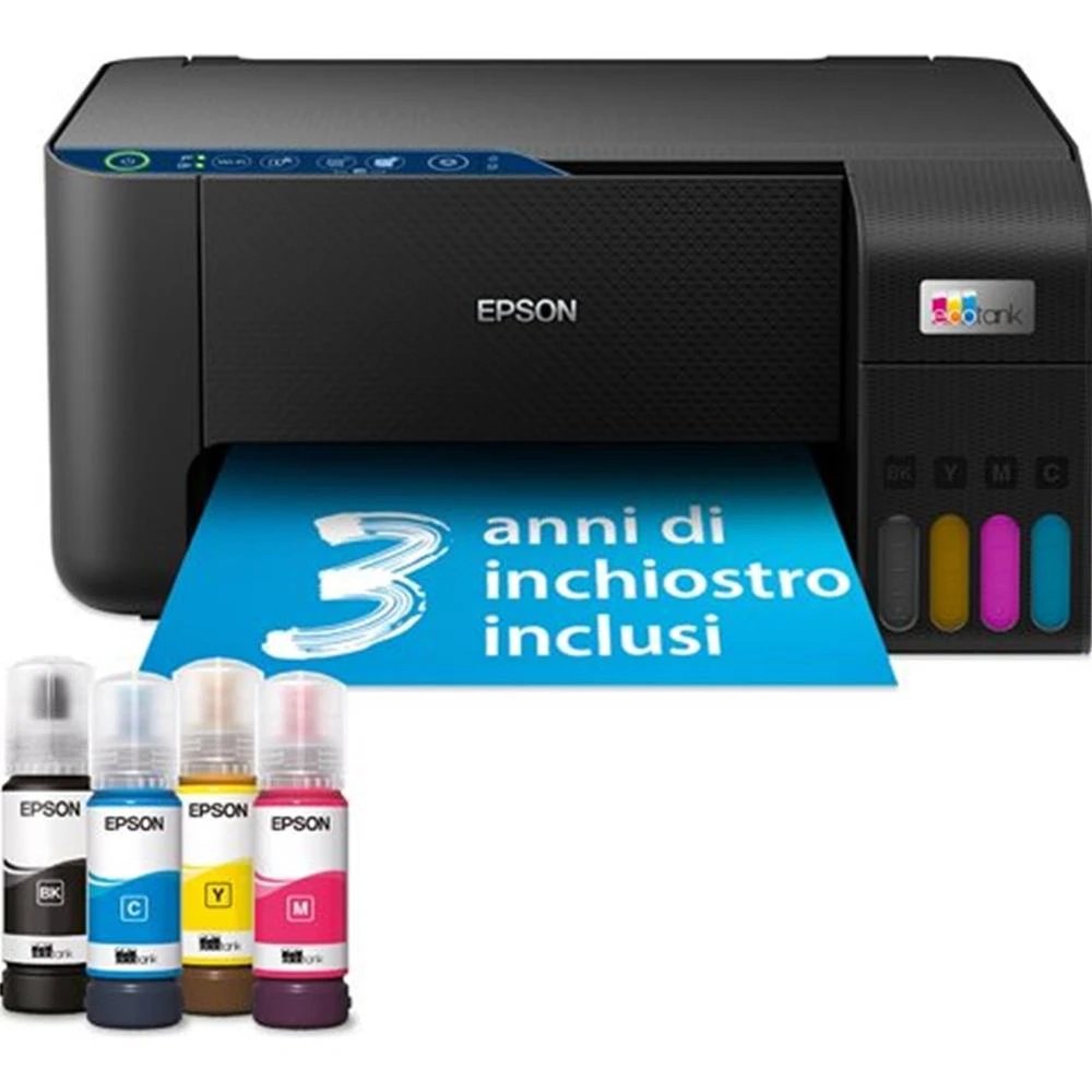 Impresora Inyección de tinta Micro Piezo Heat-Free 0, 4 cm Wifi Epson ET-2861  | 10 Hasta ppm en B/N, hasta, 5.760 Hz, Bajo consumo energético: 12, Negro