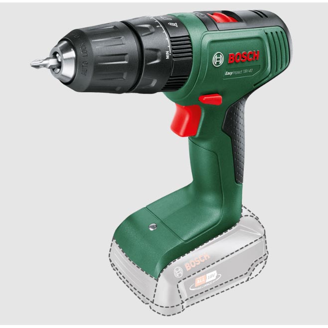 BOSCH TALADRO PERCUTOR BATERIA EASYIMPACT 18V. Una herramienta para atornillar y taladrar con o sin percusión