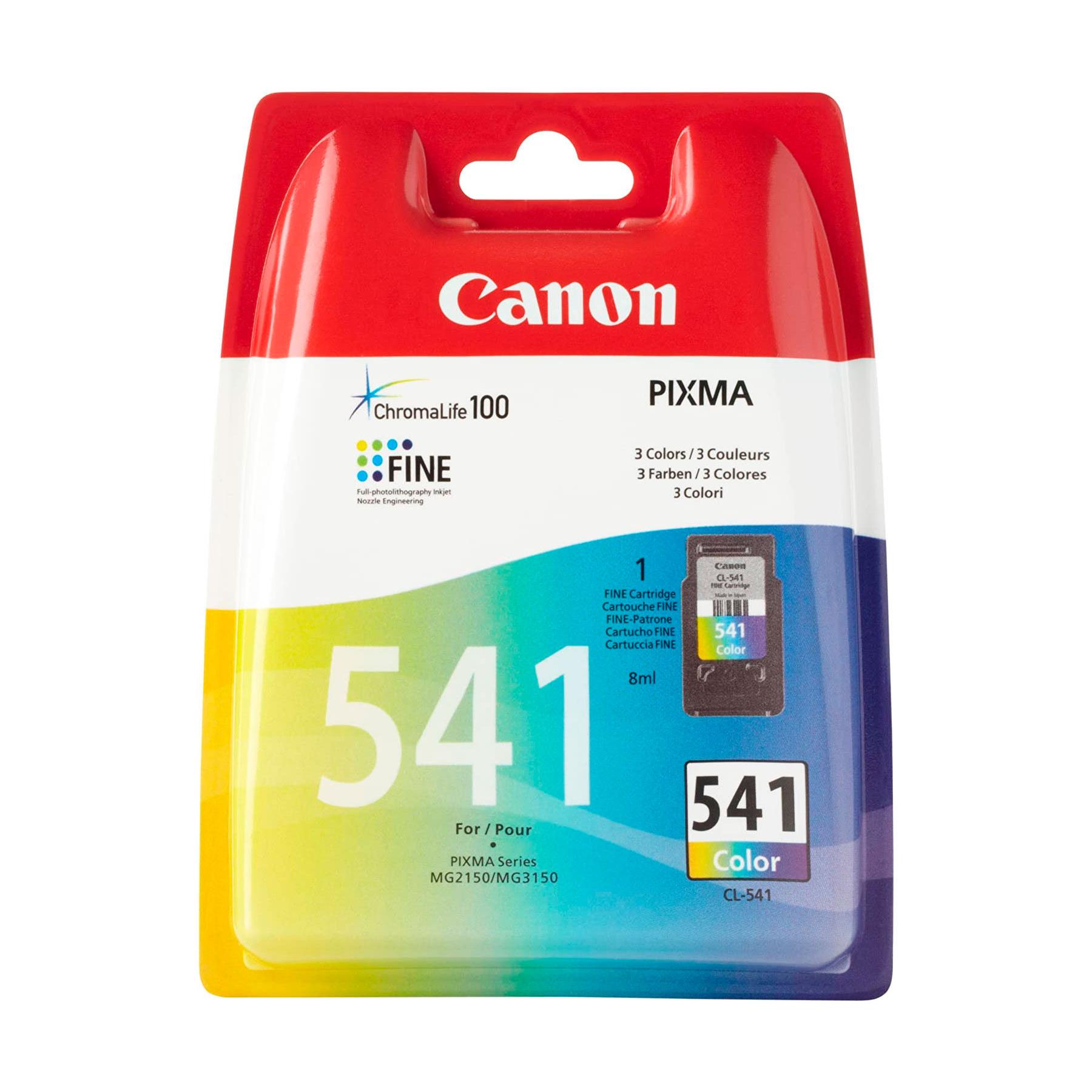 Canon cl-541 tricolor cartucho de tinta 8ml fine pixma cian magenta amarillo