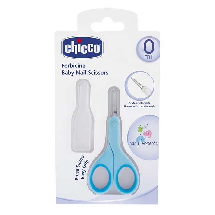 Chicco tijeras seguridad uñas recien nacido azul