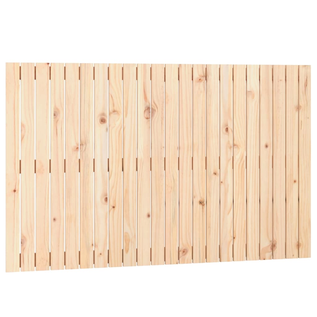 vidaXL Cabecero de cama de pared madera maciza de pino 140x3x90 cm