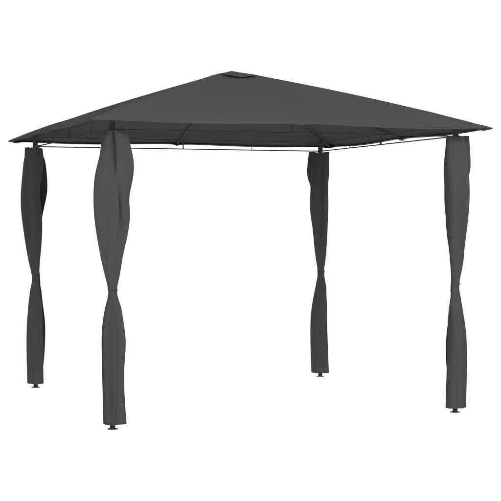 vidaXL Cenador con Funda de Postes 3x3x2,6 m 160 g/m² Toldo Carpa Color Antracita,  Crema,  Taupé y mas