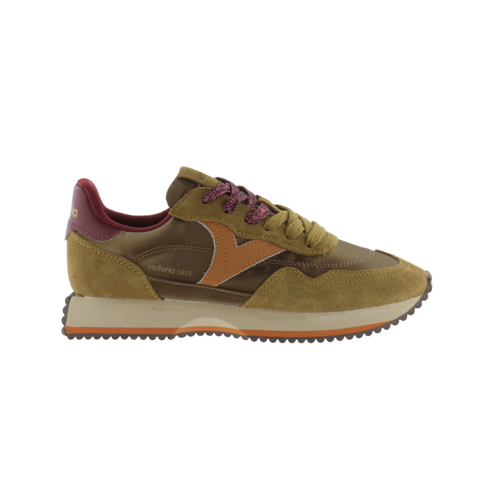 Victoria Cosmos Zapatillas de nylon metalizado con piezas de serraje y suela en sierra 1134119