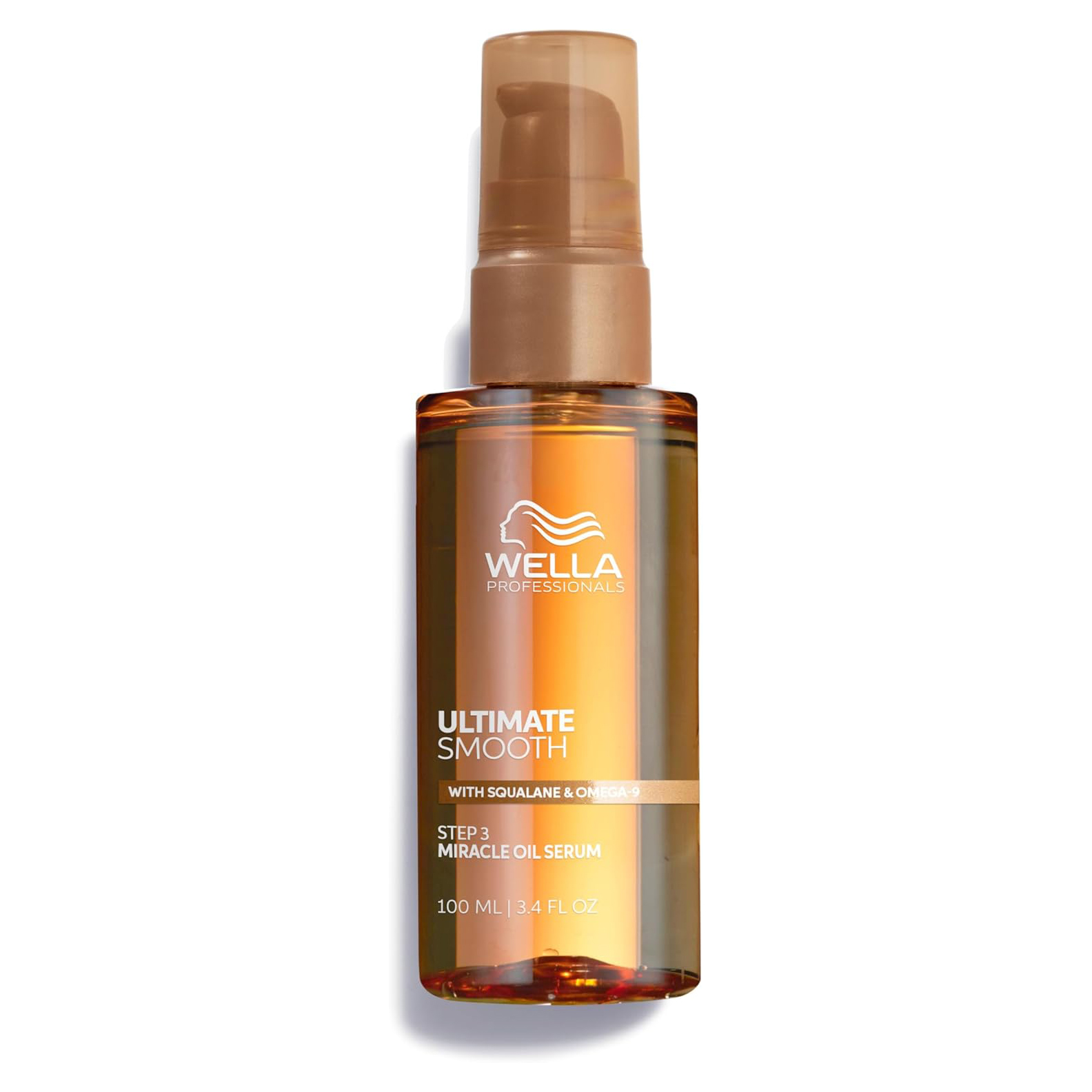 Wella Professionals Ultimate Smooth / Paso 3: Sérum Miracle Oil - Aceite para el cabello con Escualano y Omega 9 - Cabello Seco, Apagado y Encrespado. / 100 Ml.