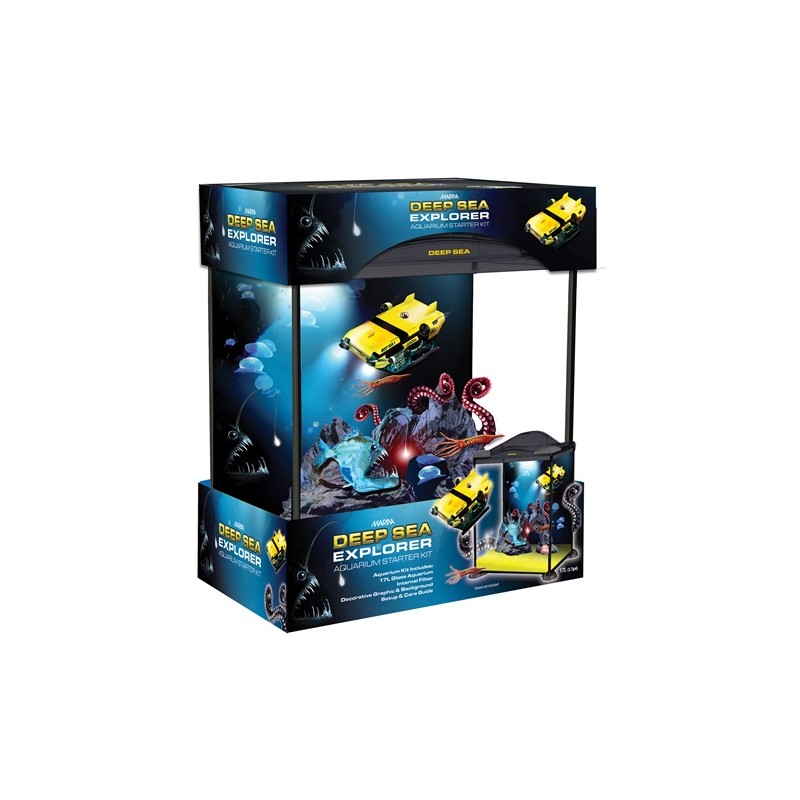 Marina Kit Acuario Infantil de Cristal Explorer 17 l