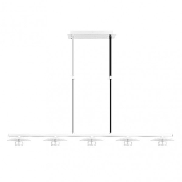 Lampara ciudad del cabo 5l 30w 4000k  blanco/plata regx104x15 cm 2400 lm