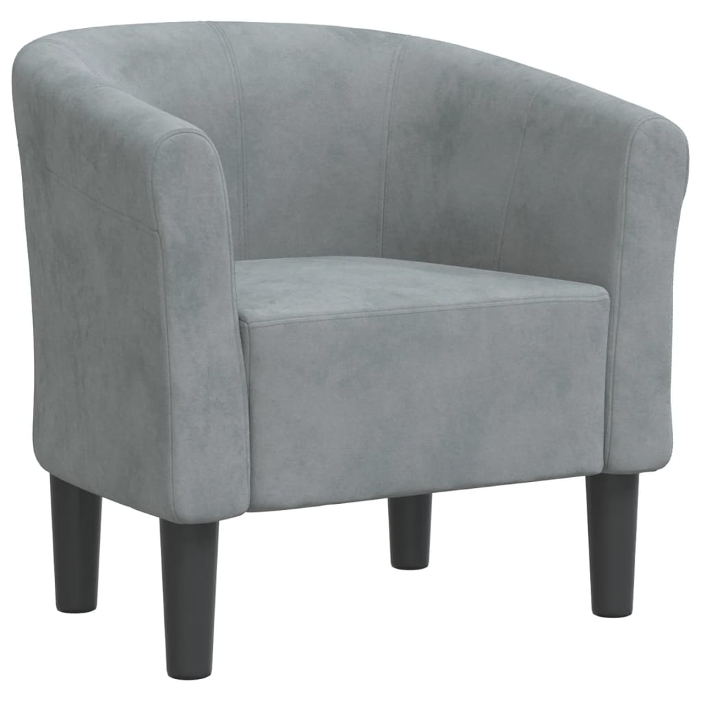 vidaXL Sillón de terciopelo gris oscuro