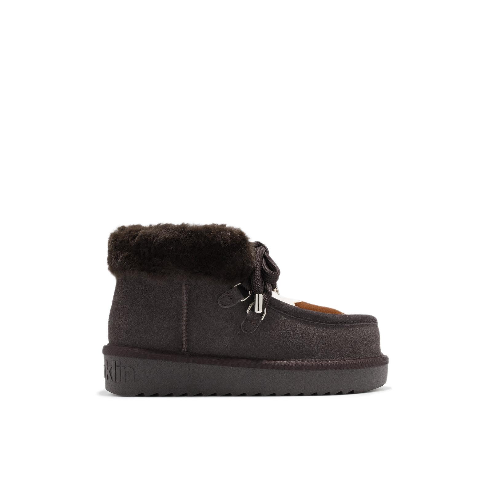 D.Franklin Botas Australianas de Corte Bajo Nordic Basic    Camel  - Botas para Mujer - Moda casual Mujer