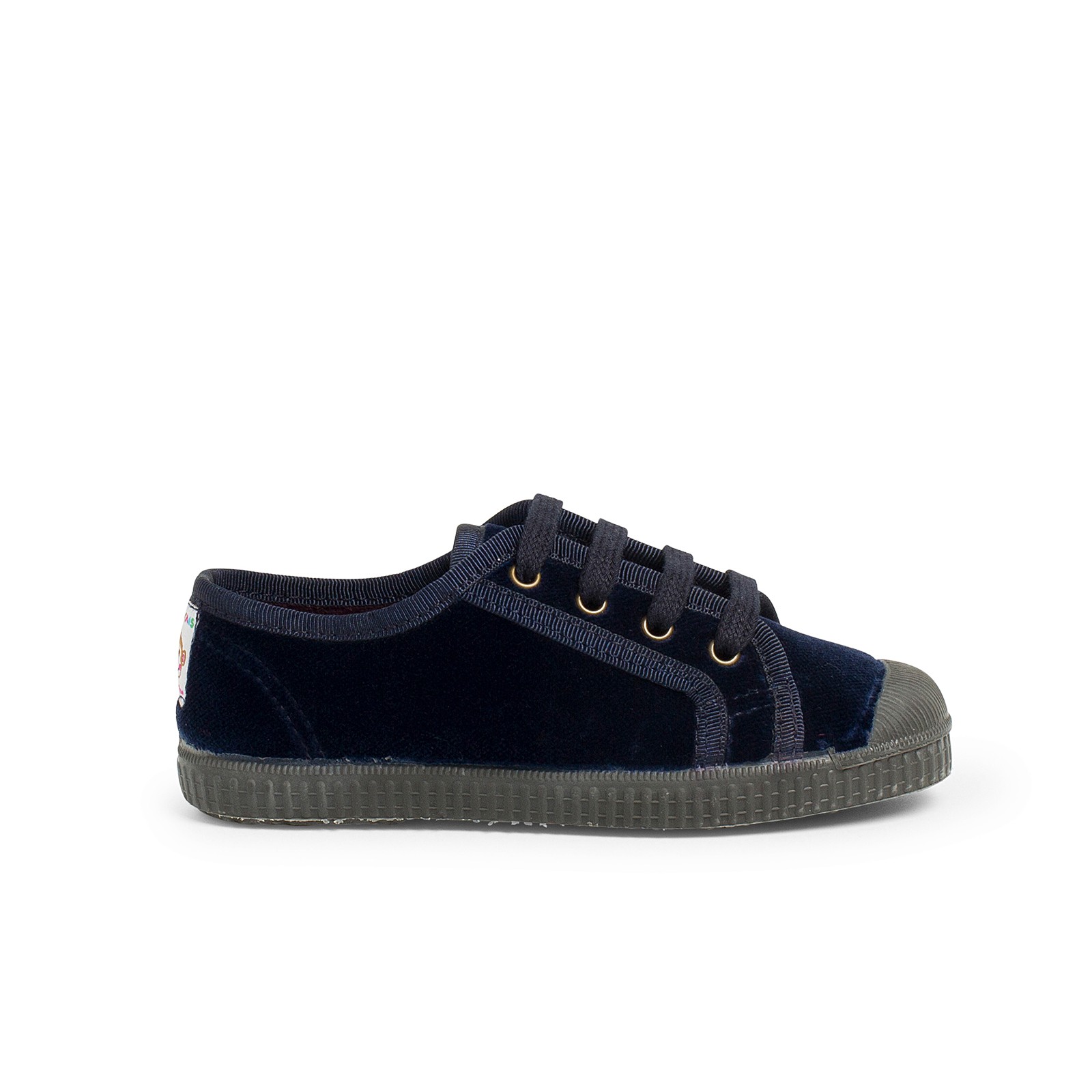 Pisamonas Zapatilla Terciopelo Con Cordones