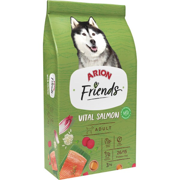 Pienso para Perro ARION Friends Vital Salmon y Rice 3kg