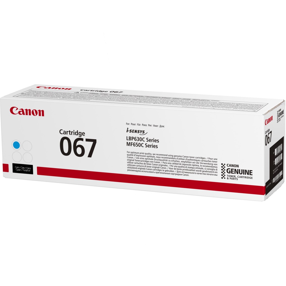 Cartucho de Tóner Canon 067 C Cyan para Impresoras Láser - Calidad Excepcional