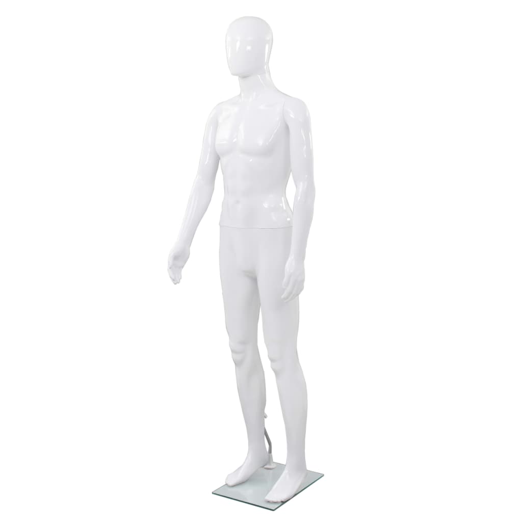 vidaXL Maniquí de Hombre Cuerpo Completo 185 cm Muñeco Modelo de Ropa Color Blanco,  Negro, y mas
