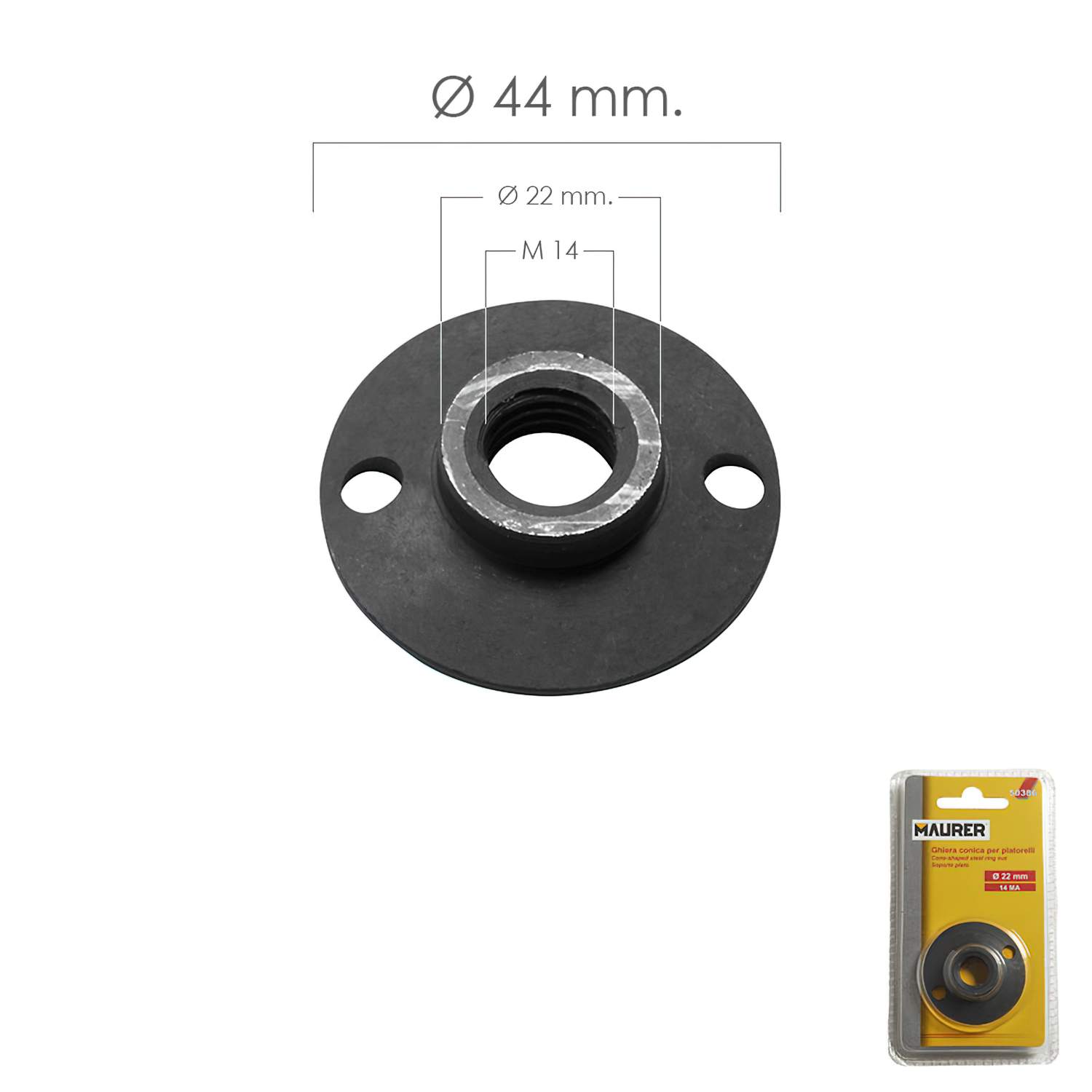 SANCO STORE - MAURER Tuerca Soporte Amoladora Para Discos