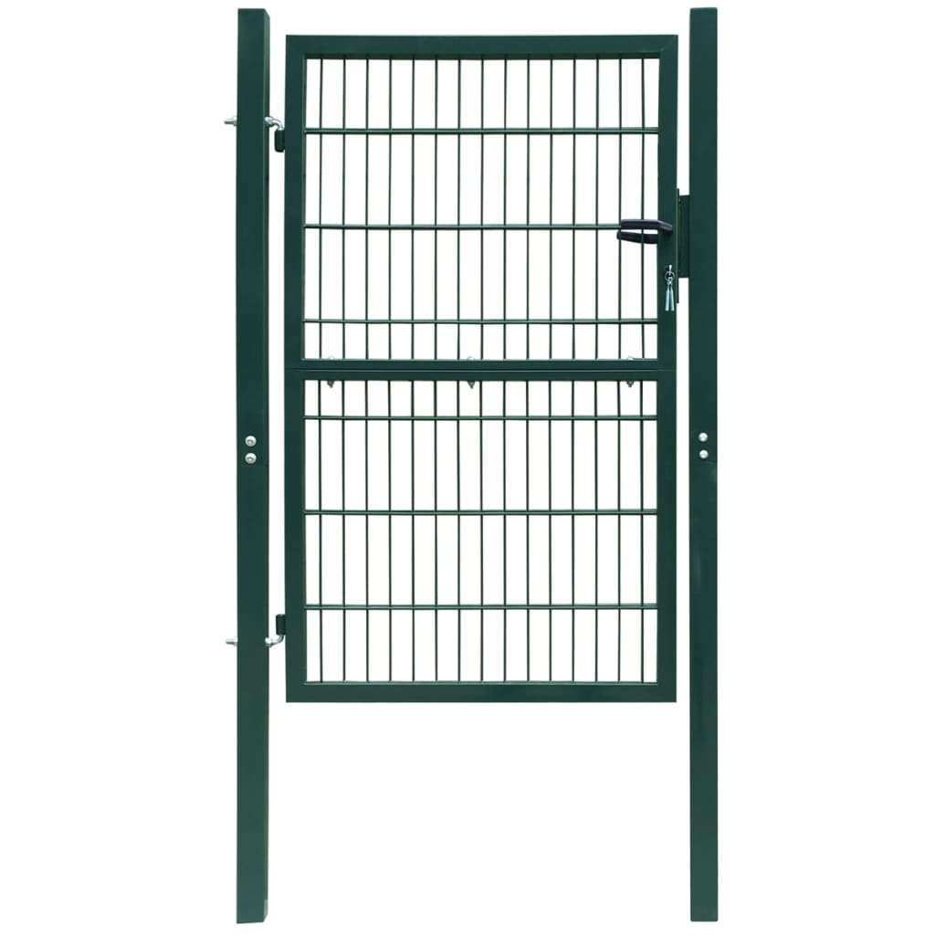 vidaXL Puerta de Verja Jardín 2D 106x170 cm Cancela de Valla Color Gris,  Verde, y mas