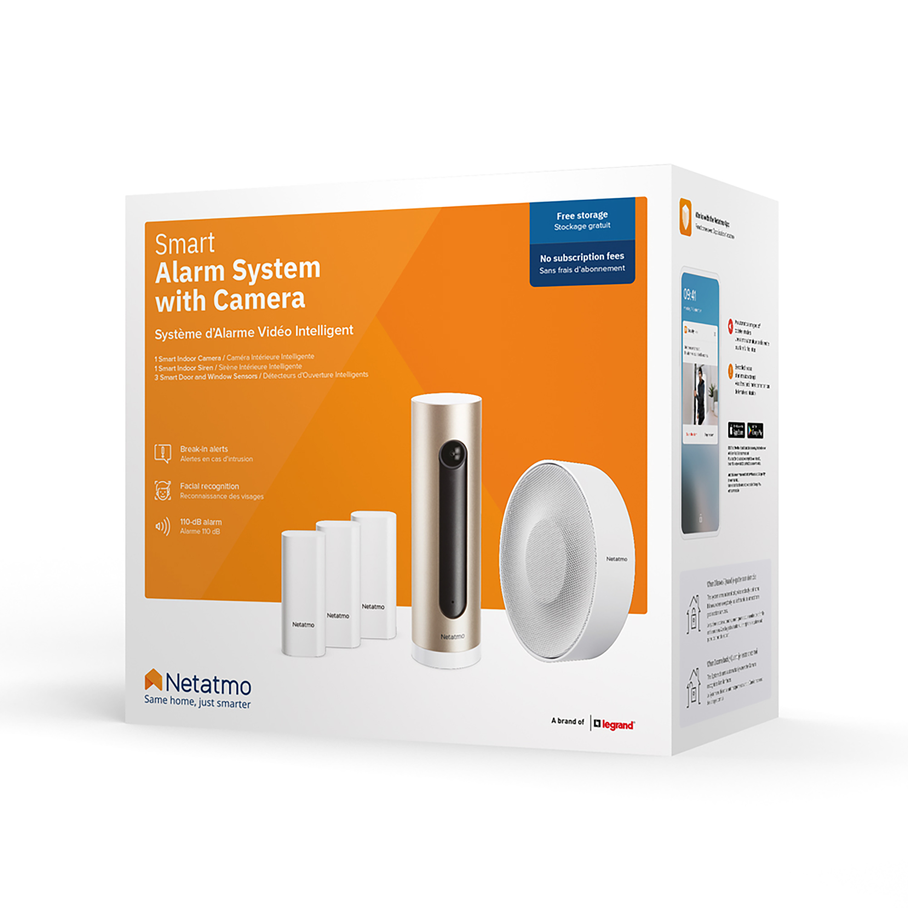 Netatmo pack cámara interior + sirena interior + sensores de apertura