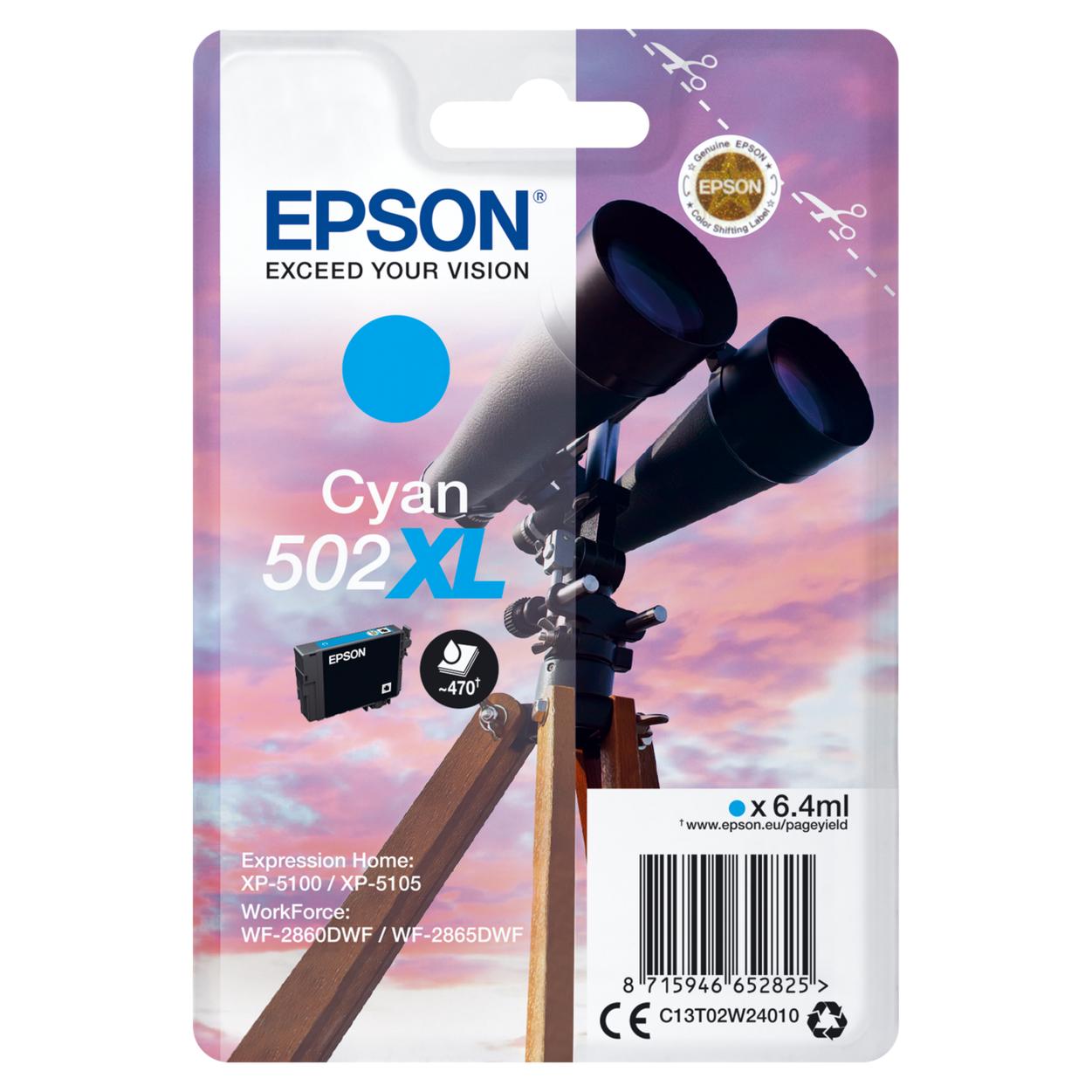 Cartuchos de tinta original Epson 502 (capacidad segun seleccion L-XL) DURABrite Ultra Ink Binoculares Series