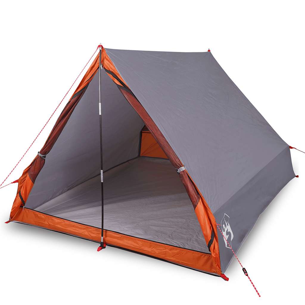 vidaXL Tienda campaña forma A 2 personas tela opaca impermeable Color Azul,  Gris y naranja,  Verde y mas