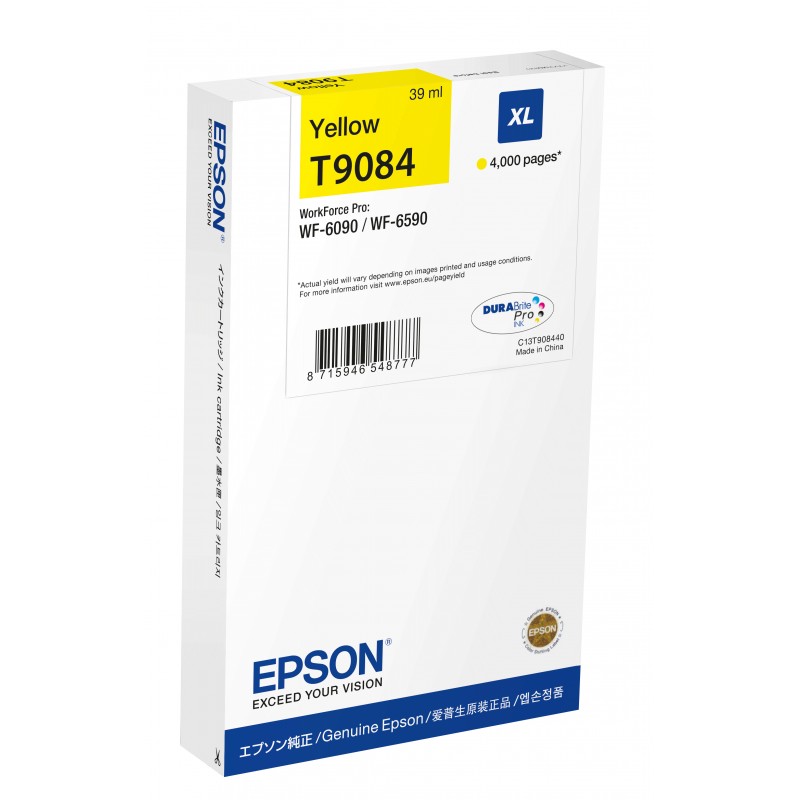 Epson - Cartucho T9084 amarillo XL C13T908440