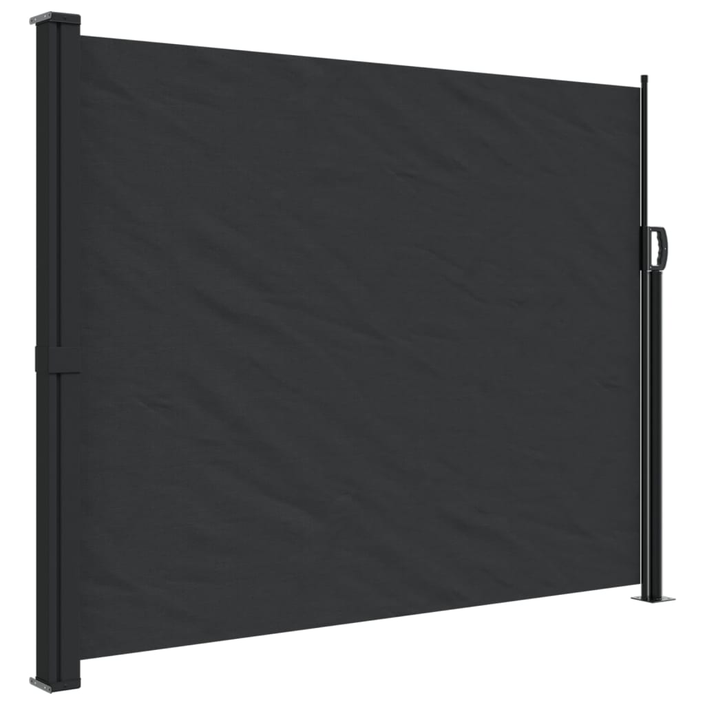 vidaXL Toldo lateral retráctil 160x500 cm Color Negro, Crema, Azul