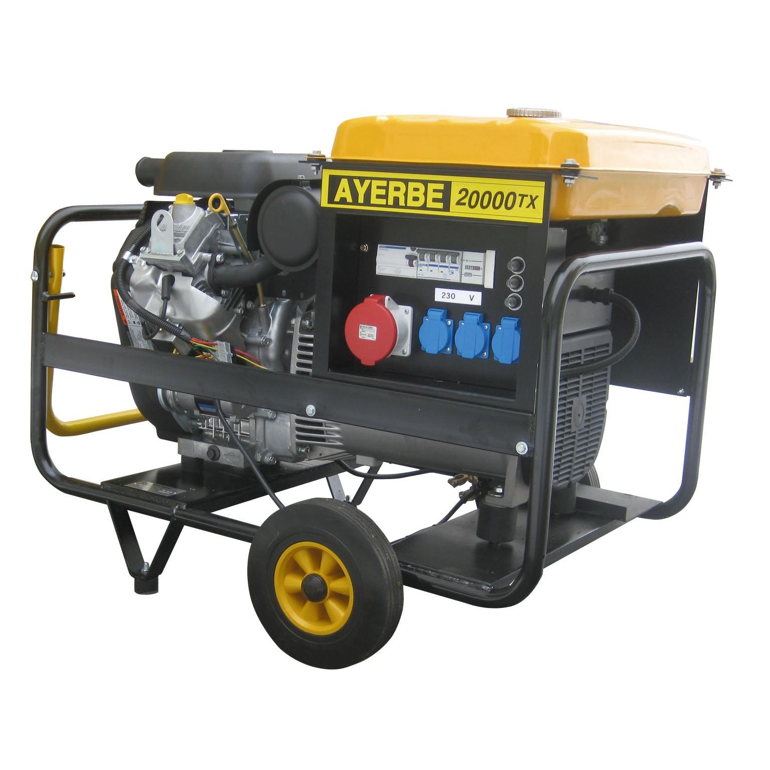 Grupo Electrógeno AYERBE  AY-20000 TX VANG G.E. Gasolina + BATERIA 45 AMP