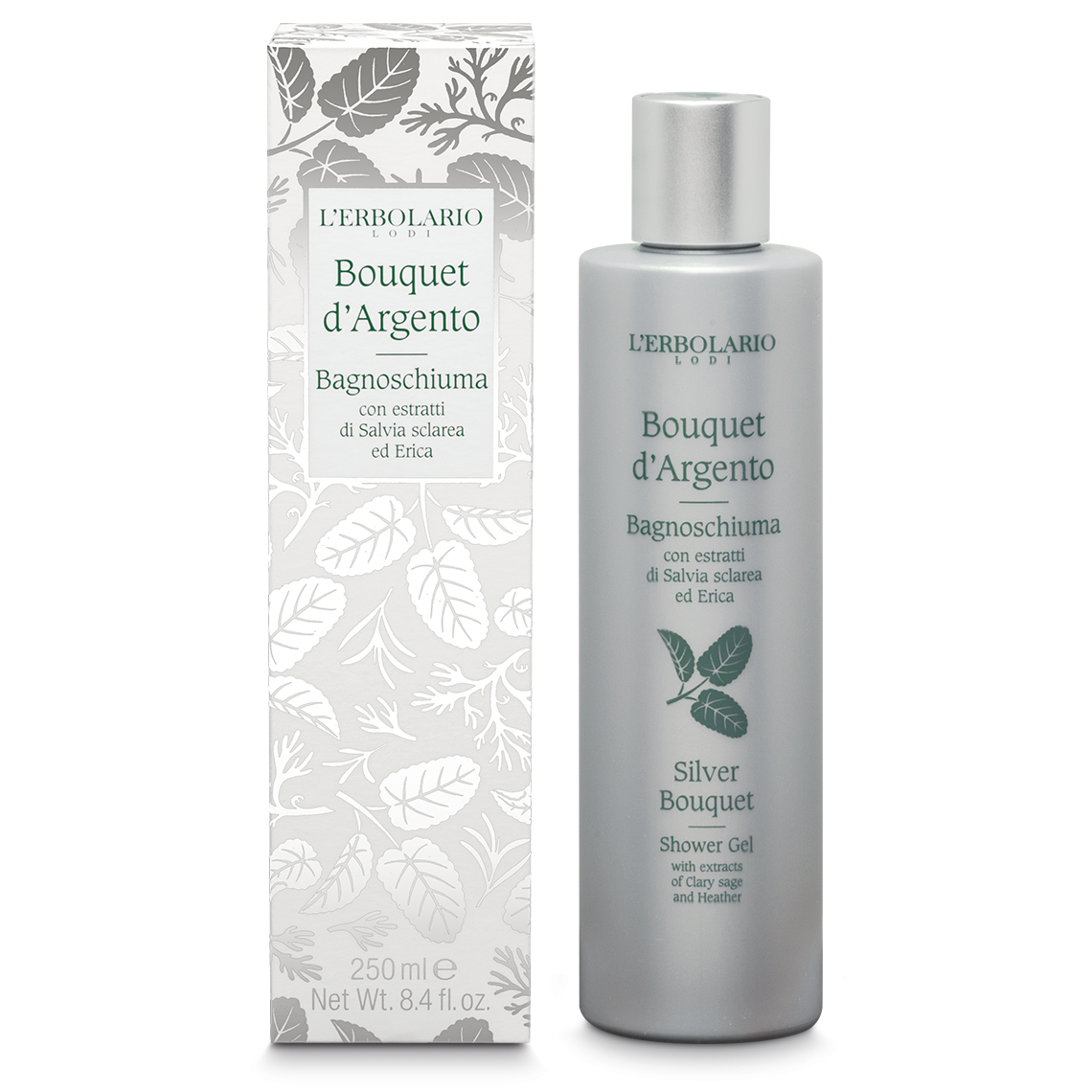 Gel de baño bouquet de plata 250 ml de gel L'Erbolario