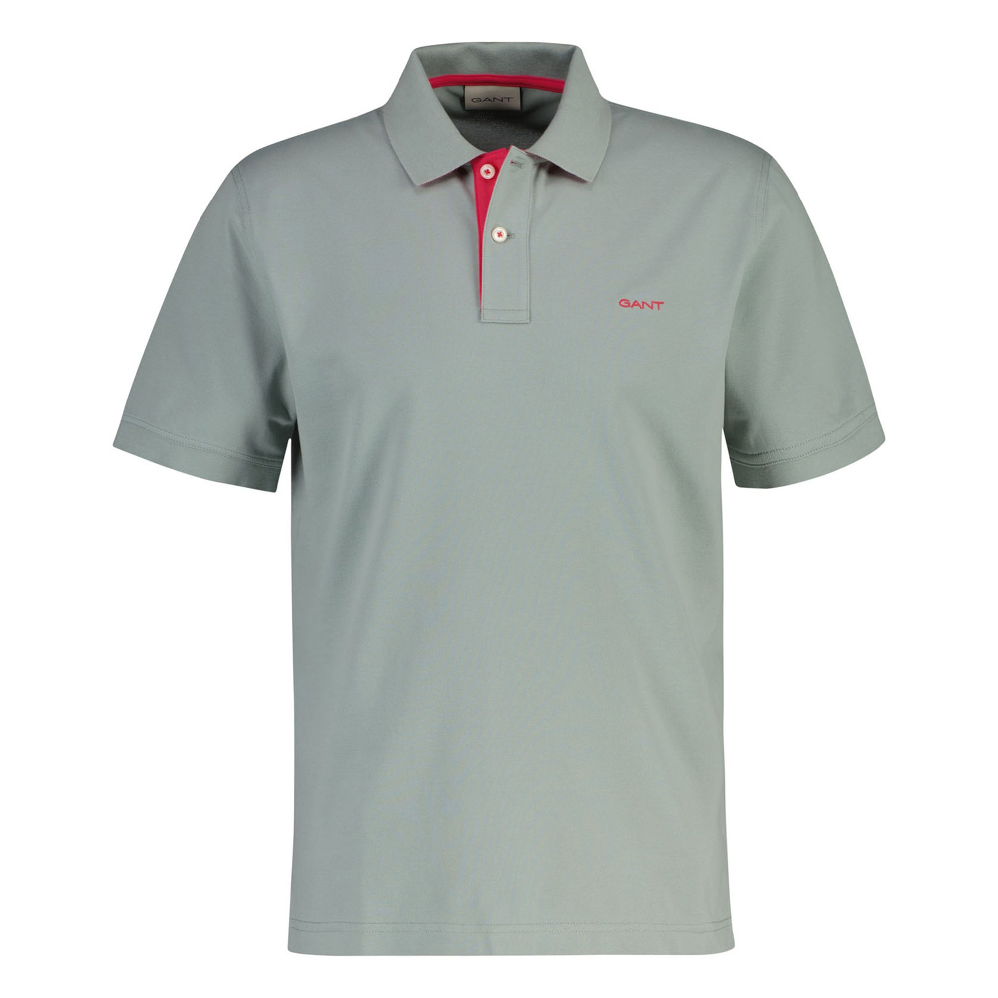 GANT Polo de hombre - REGULAR CONTRAST PIQUE RUGGER, tapeta de botones, algodón elástico REGULAR CONTRAST PIQUE RUGGER