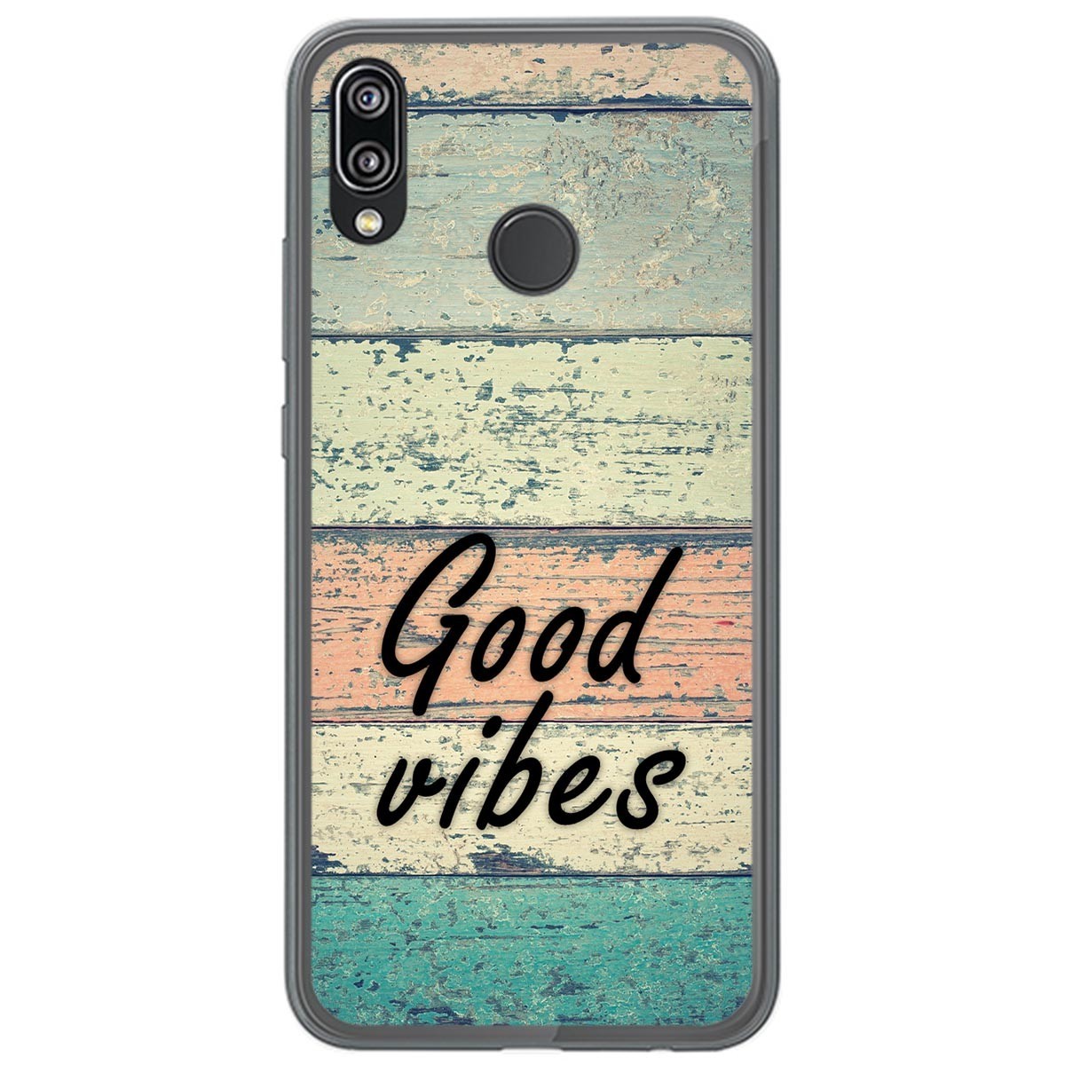 Tumundosmartphone Funda Gel Tpu para Huawei P20 Lite diseño Madera 01 Dibujos