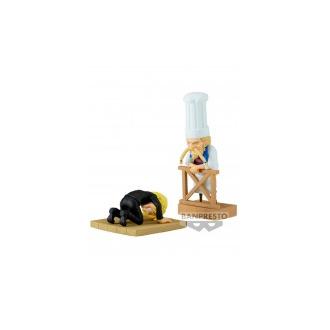 Figura world collectable Sanji & Zeff 2 WCF Log Series One Piece 8cm