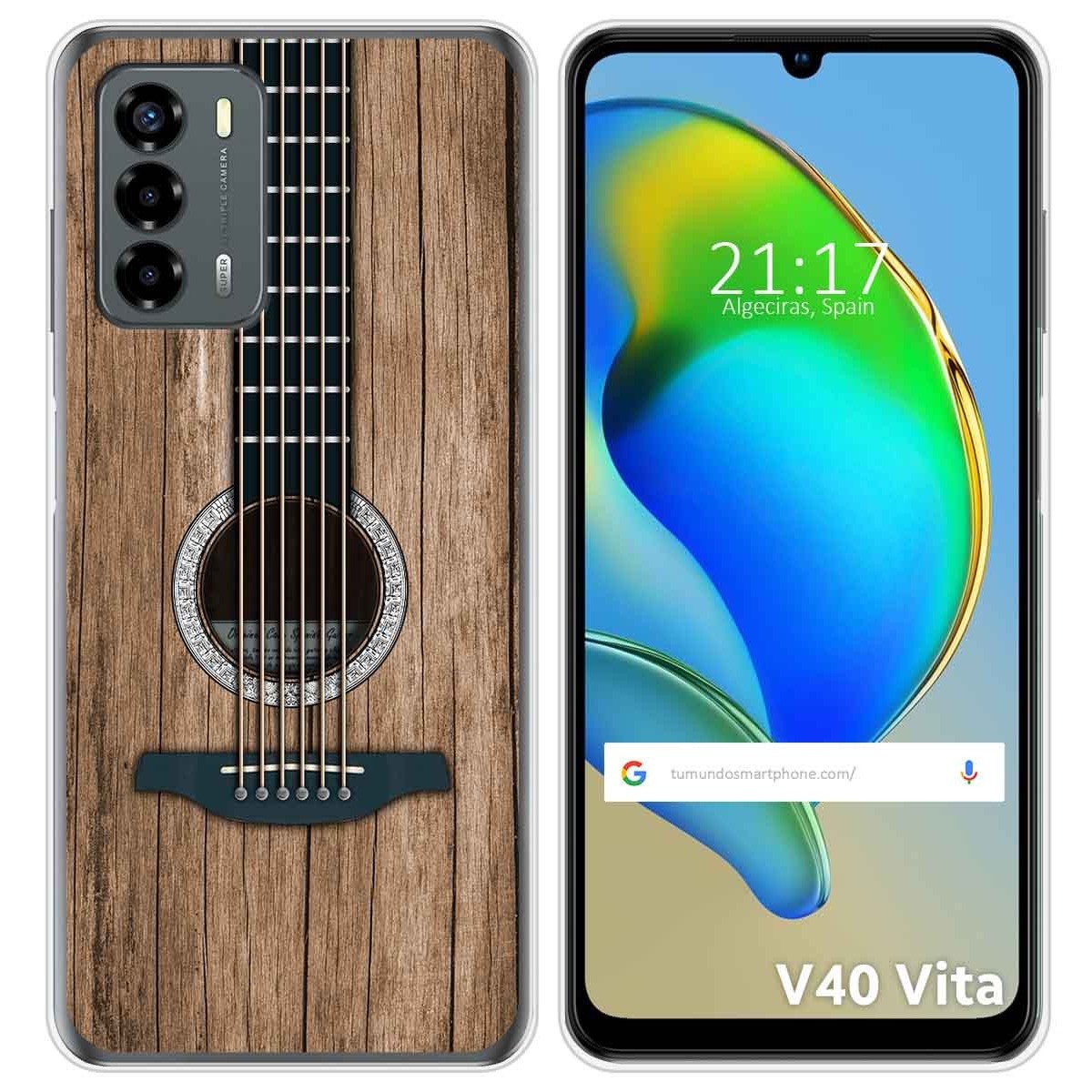 Funda Silicona para ZTE Blade V40 Vita diseño Madera 11 Dibujos