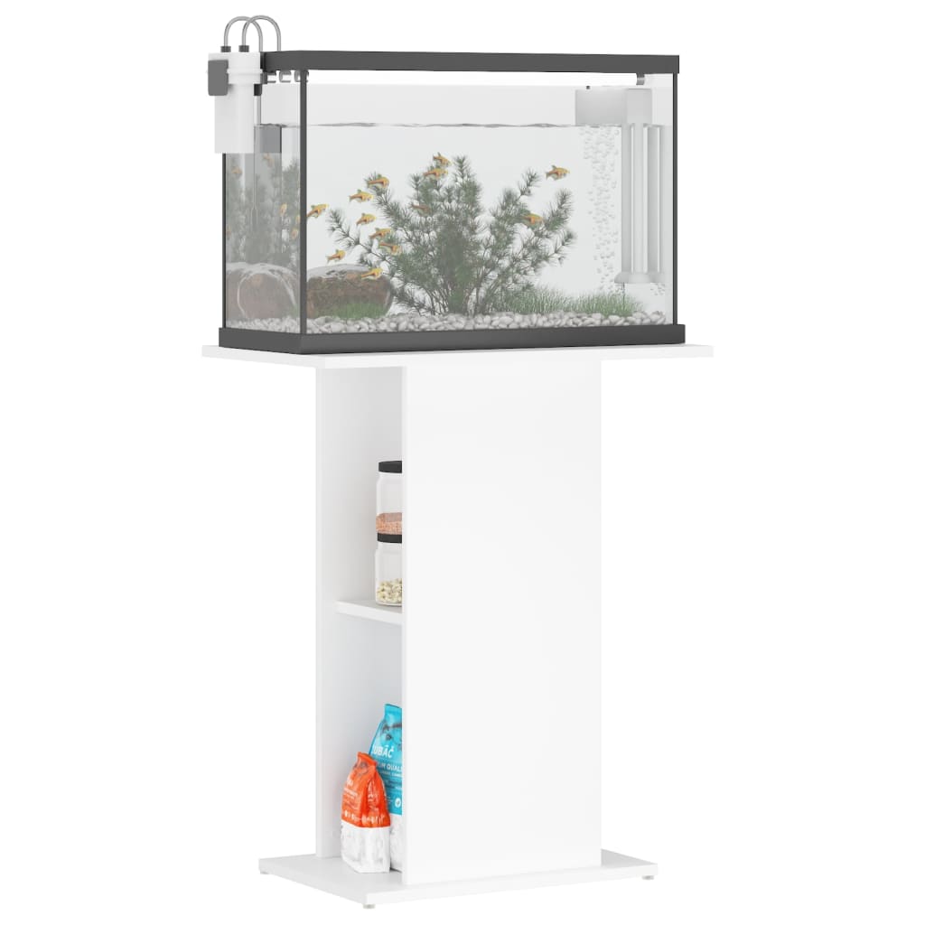 vidaXL Soporte acuario madera ingeniería 60,5x36x72,5 cm Color Roble ahumado,  Blanco brillante,  Gris hormigón y mas
