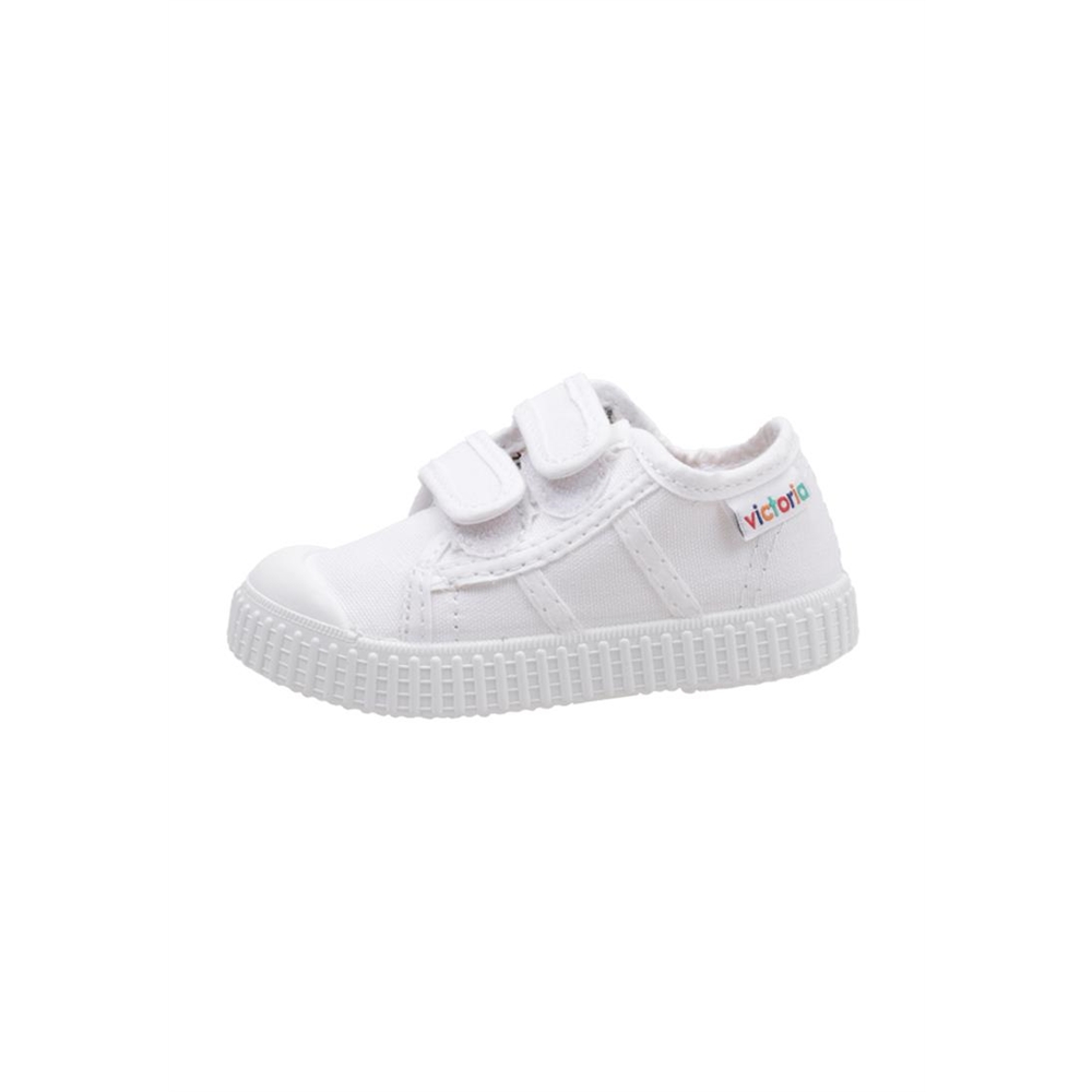 victoria BASKET TIRAS LONA Deportivas Con Velcro Bebé - niño (hasta la talla 30) Blanco