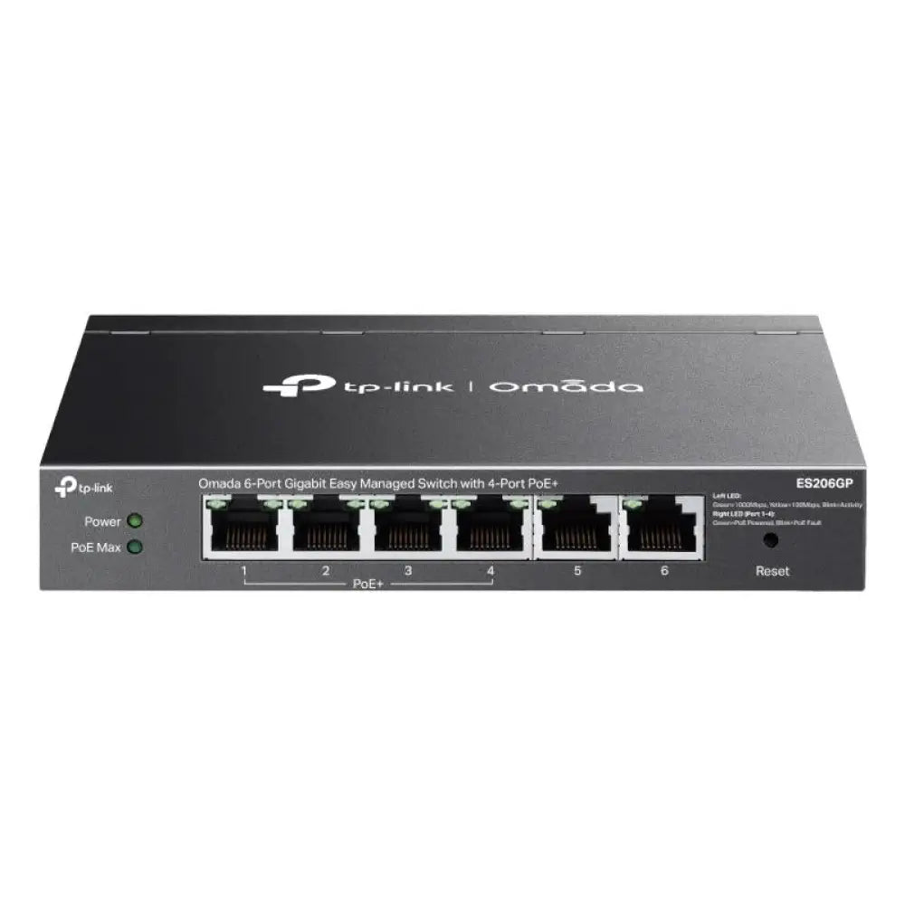 Switch TP-Link Omada ES206GP 6 Puertos Gigabit Gestionable PoE+ Montaje Pared