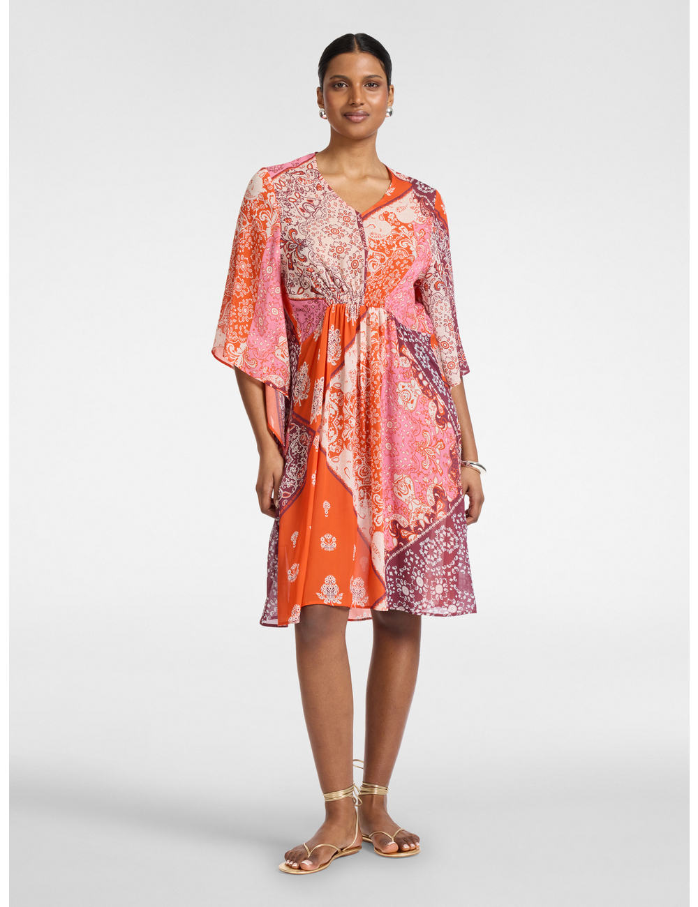 Elena Mirò - Vestido estampado en viscosa