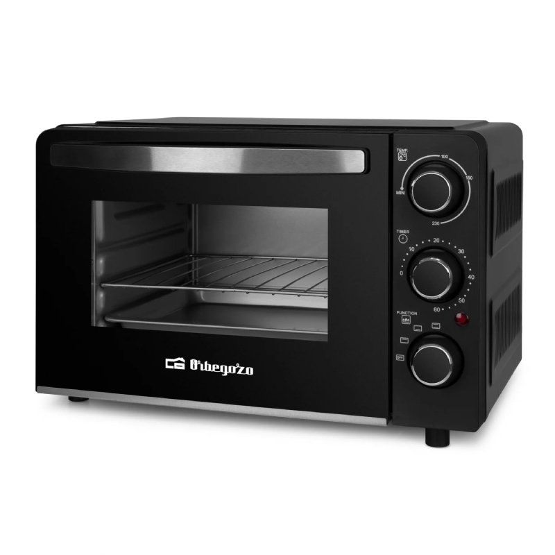 Horno Eléctrico Orbegozo HCC 5015, capacidad 15 litros, 1300 W, Negro