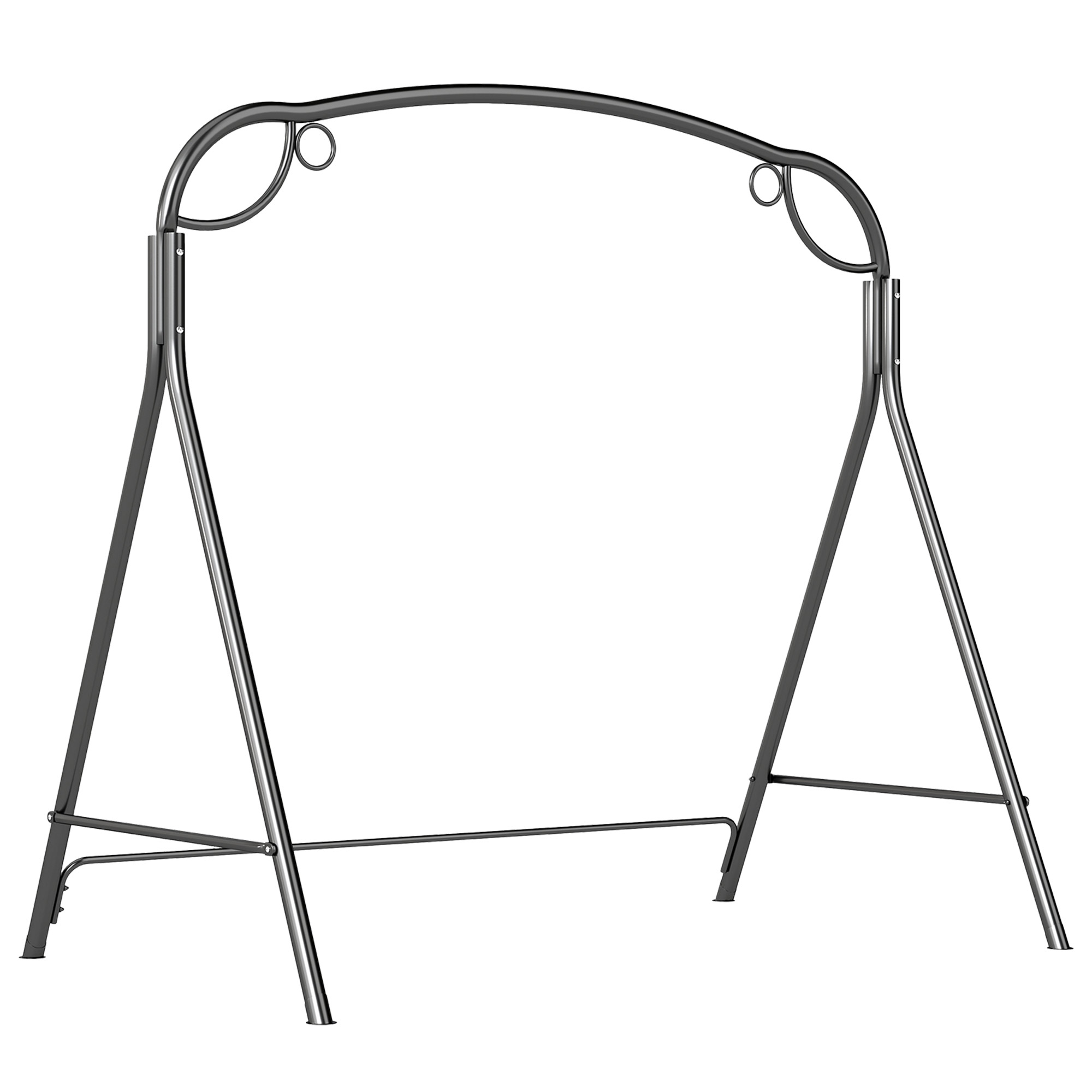 Outsunny Soporte para Columpio de Metal Estructura de Columpio Resistente con Patas en Forma de A Carga 220 kg para Jardín Parque Patio Porche 172x126x170 cm Bronce