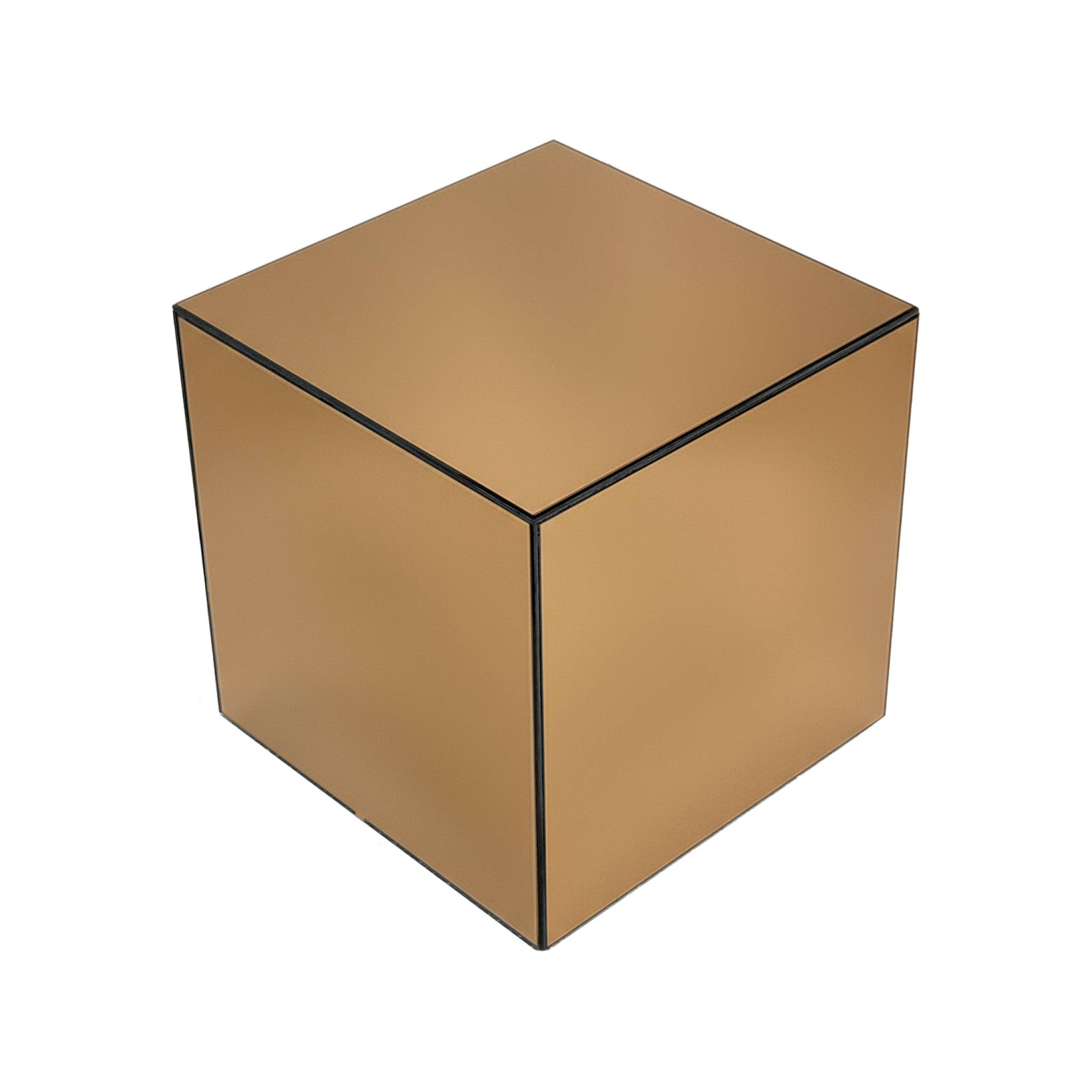 Mesa cúbica espejada, 35cm